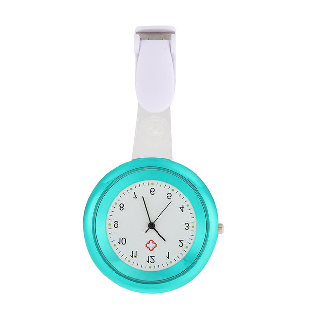 Montre design clip pour blouse 7 couleurs Accessoire