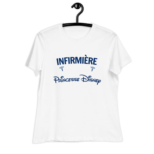 T-shirt : Infirmière le jour, Princess Disney la nuit